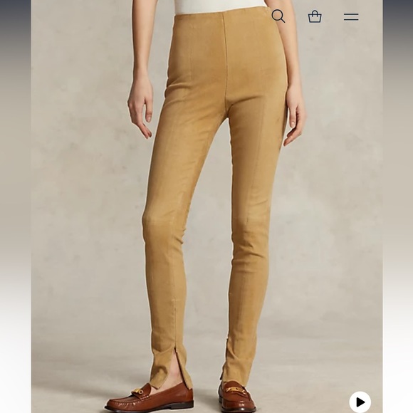 🌸Ralph Lauren suede stretch pants - Picture 4 of 12